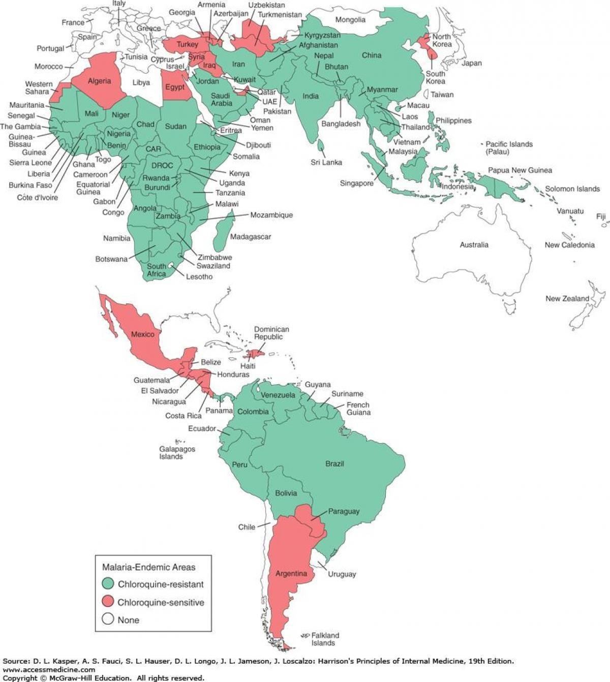 Peta Belize malaria 