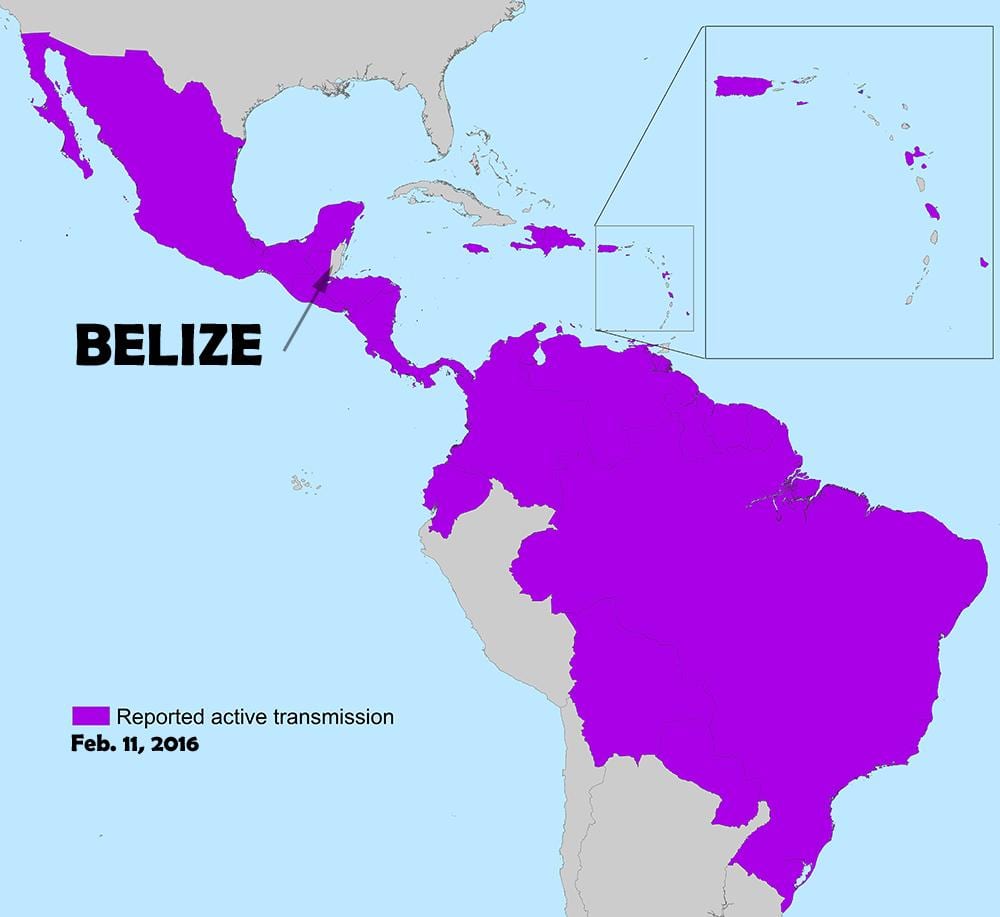 Peta Belize zika