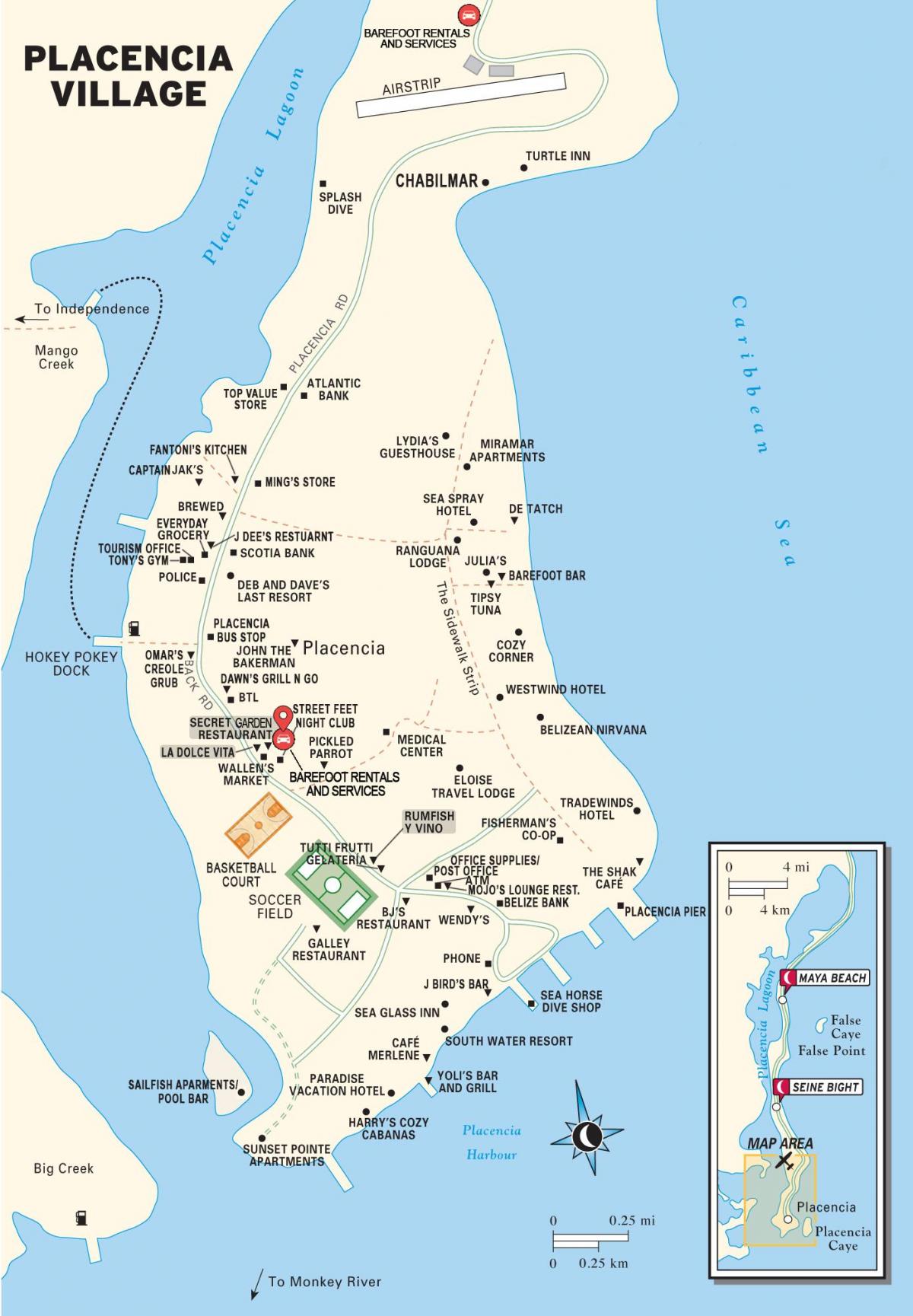 peta lokasi kampung Belize