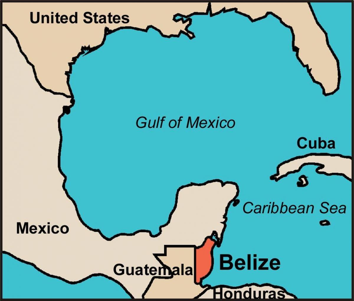 Belize peta negara