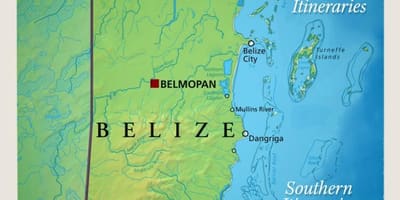 Peta Belize belayar