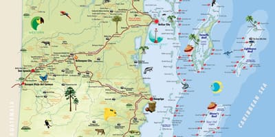 Peta Belize tarikan